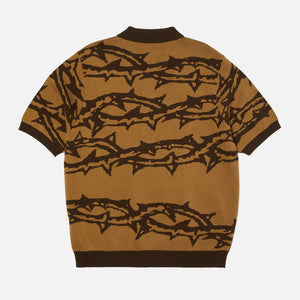 HUF Fantasies Knit Short Sleeve Top - Brown