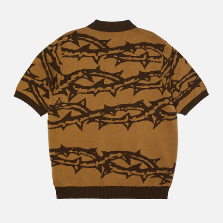 HUF Fantasies Knit Short Sleeve Top - Brown