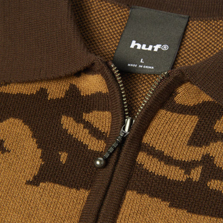 HUF Fantasies Knit Short Sleeve Top - Brown