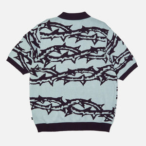 HUF Fantasies Knit Short Sleeve Top - Light Blue