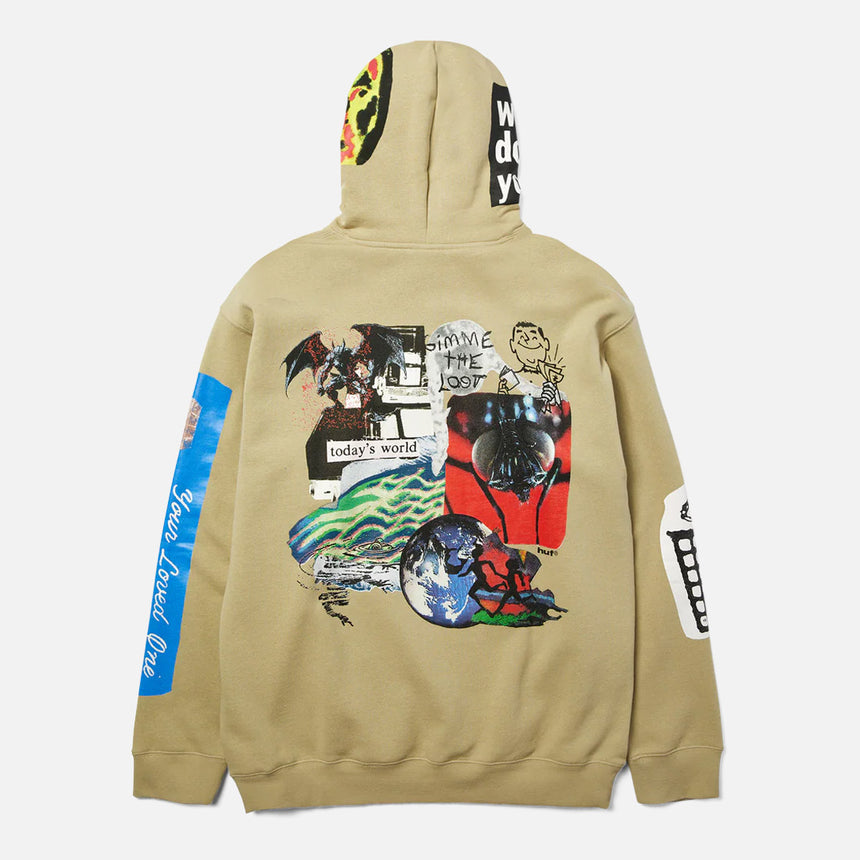 HUF Gimme The Loot Pullover Hood - Sand