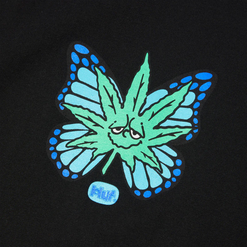 HUF Green Budderfly Tee - Black