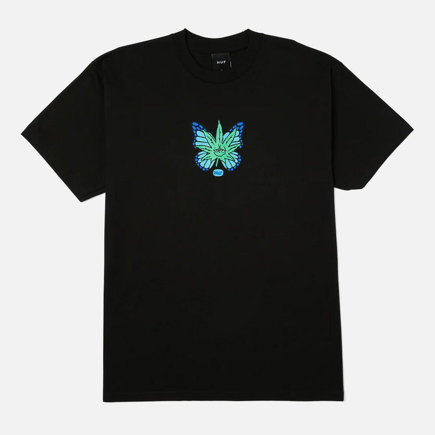 HUF Green Budderfly Tee - Black