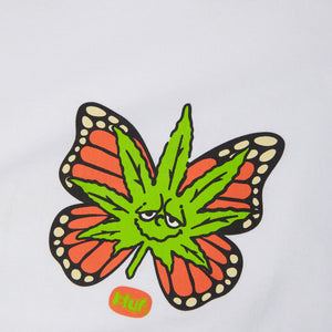 HUF Green Budderfly Tee - White
