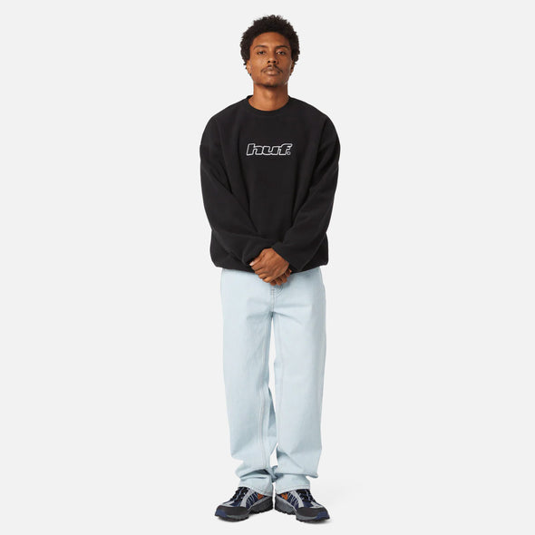 HUF H Dot Polar Fleece Crewneck - Black