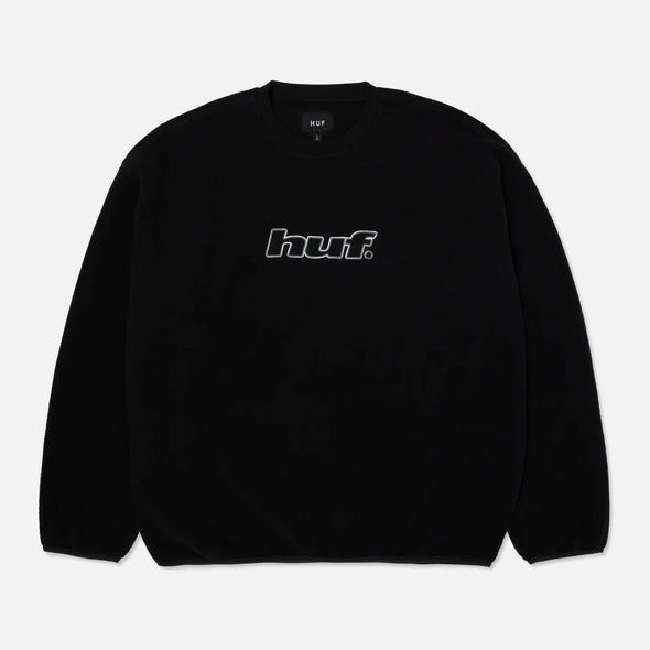 HUF H Dot Polar Fleece Crewneck - Black