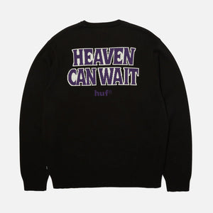 HUF Heaven Can Wait Crewneck Sweater - Black