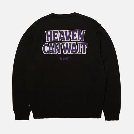 HUF Heaven Can Wait Crewneck Sweater - Black