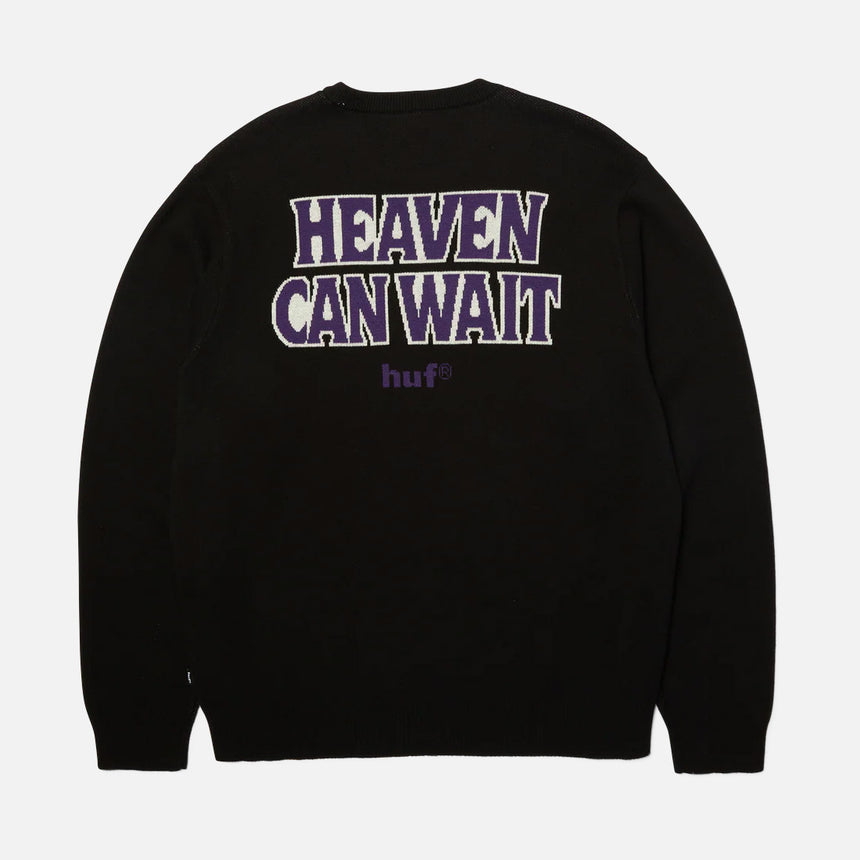 HUF Heaven Can Wait Crewneck Sweater - Black