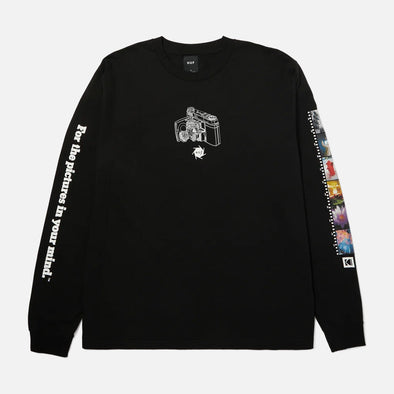 HUF Inner Vision Long Sleeve Tee - Black