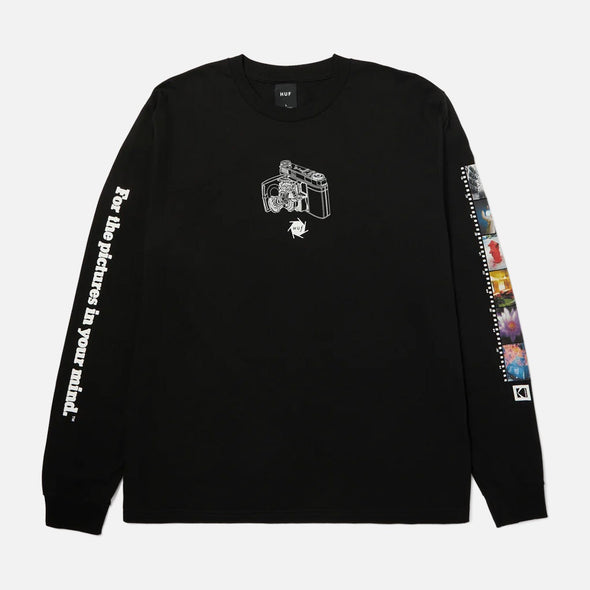 HUF Inner Vision Long Sleeve Tee - Black