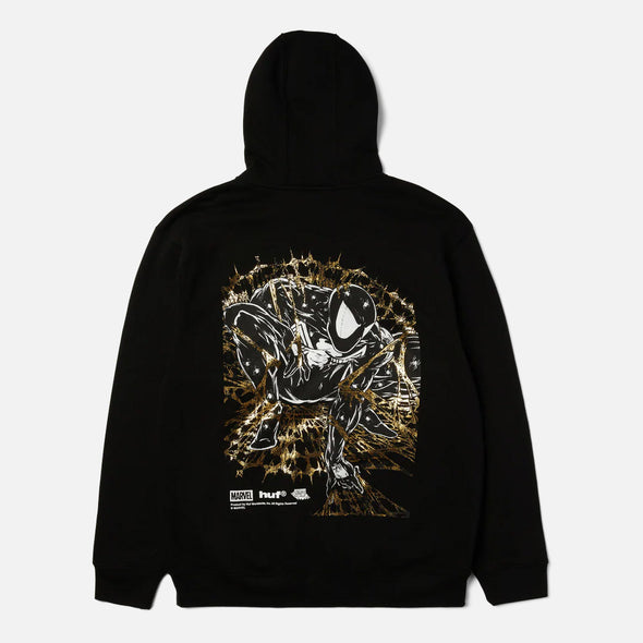 HUF X MARVEL Spider-Man Arachknight Full Zip Hood - Black