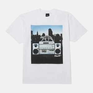 HUF Midnight Radio Tee - White
