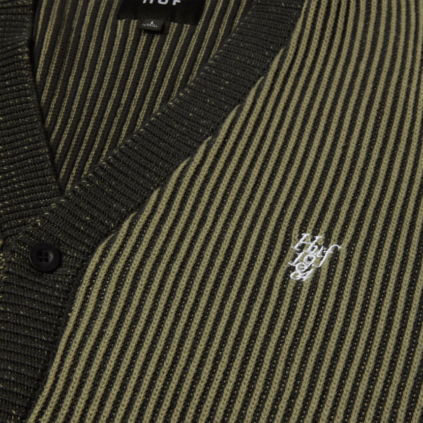 HUF Repeater Cardigan - Asphalt