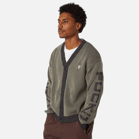 HUF Repeater Cardigan - Asphalt