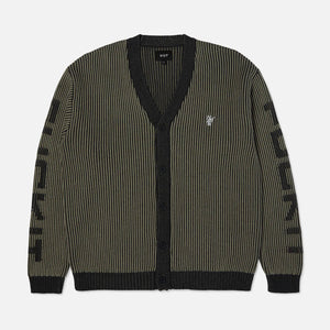 HUF Repeater Cardigan - Asphalt