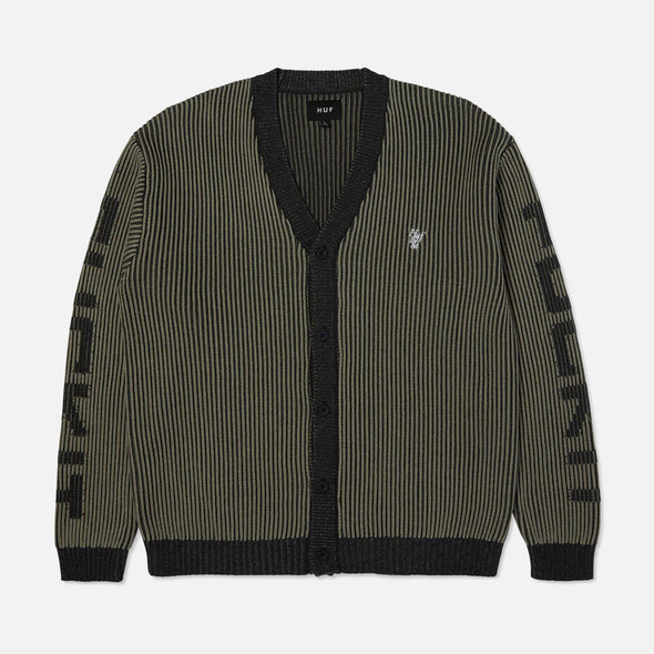 HUF Repeater Cardigan - Asphalt