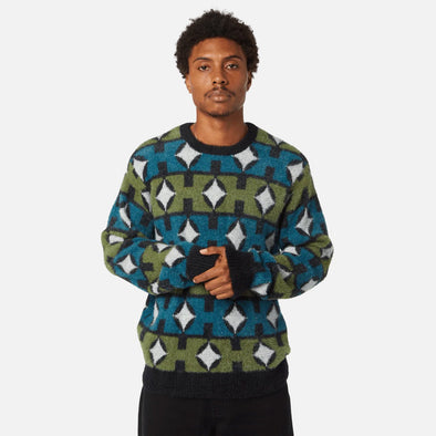 HUF Space Age Crewneck Sweater - Pine