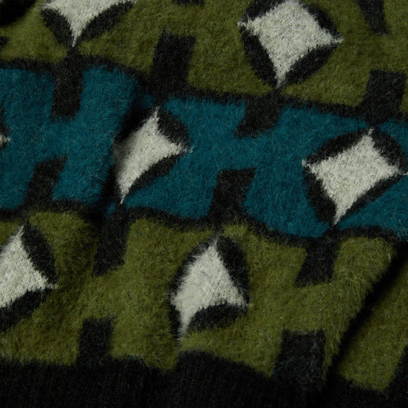 HUF Space Age Crewneck Sweater - Pine