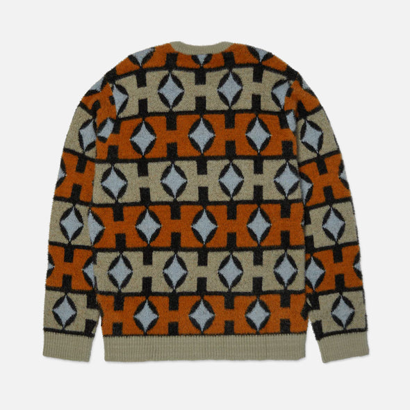HUF Space Age Crewneck Sweater - Sunset