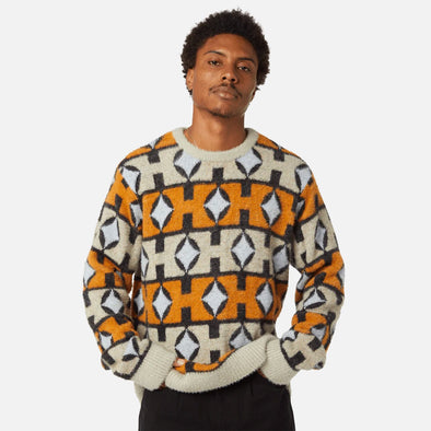 HUF Space Age Crewneck Sweater - Sunset