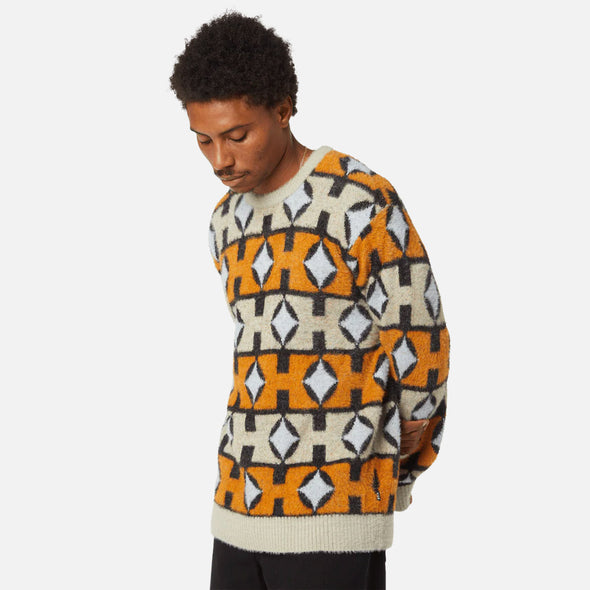 HUF Space Age Crewneck Sweater - Sunset