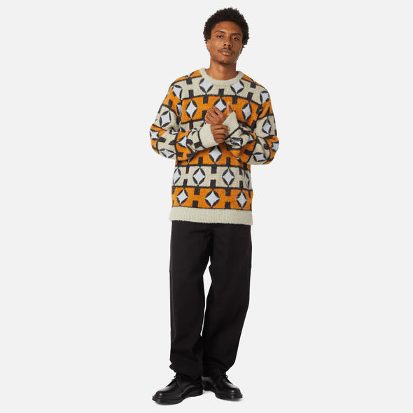 HUF Space Age Crewneck Sweater - Sunset