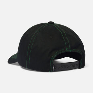 HUF Stuck On You 6 Panel Curved Visor Hat - Black