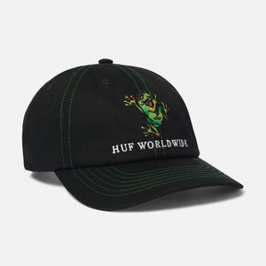 HUF Stuck On You 6 Panel Curved Visor Hat - Black