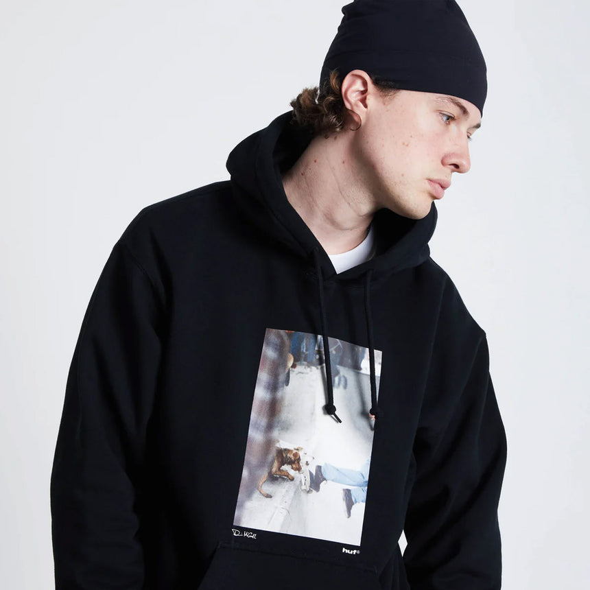 HUF The Angels Fly Pullover Hood - Black