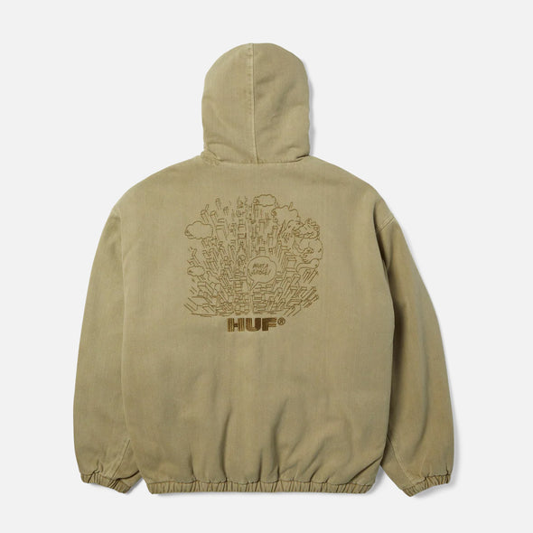 HUF What A Jungle Denim Work Jacket - Desert