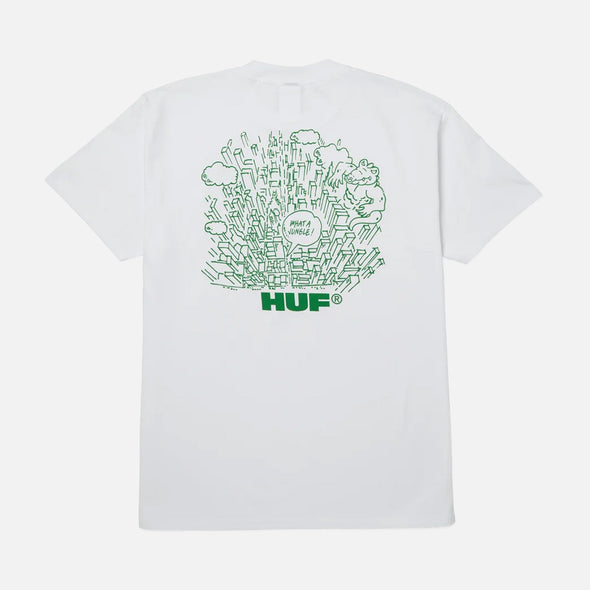 HUF What a Jungle Tee - White