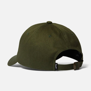 HUF Wide Angle 6 Panel Curved Hat - Olive