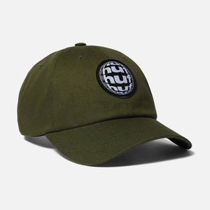 HUF Wide Angle 6 Panel Curved Hat - Olive