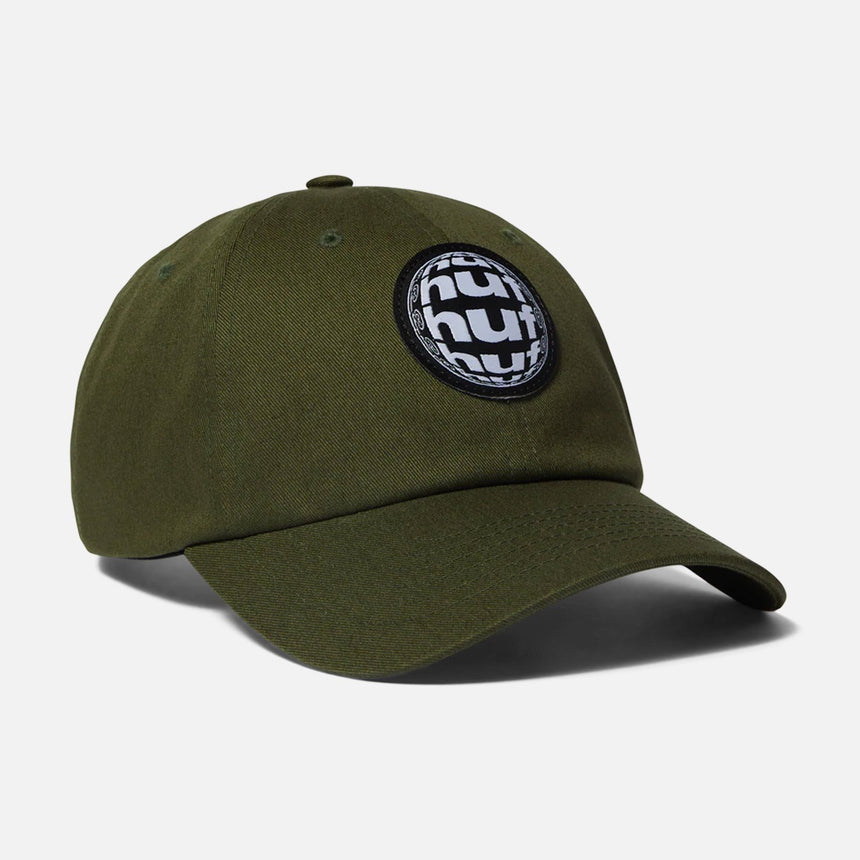 HUF Wide Angle 6 Panel Curved Hat - Olive