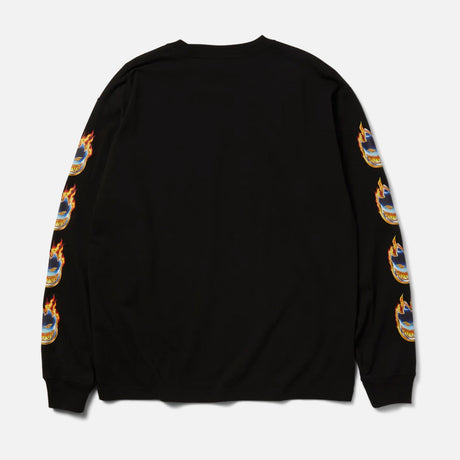 HUF X Spitfire Chrome Head Long Sleeve Tee - Black