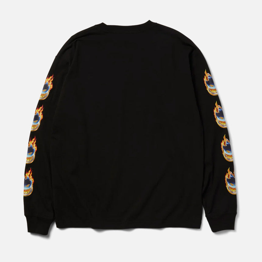 HUF X Spitfire Chrome Head Long Sleeve Tee - Black