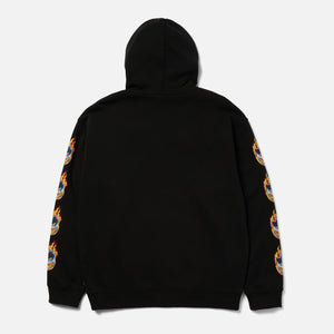 HUF X Spitfire Chrome Head Full Zip Hoodie - Black