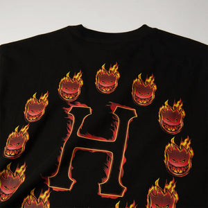 HUF X Spitfire Flame Galaxies Tee - Black