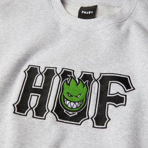 HUF X Spitfire Union Crewneck - Heather Grey