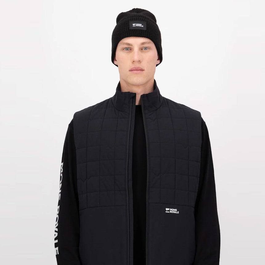 MONS ROYALE Canyon Merino Insulated Vest - Black