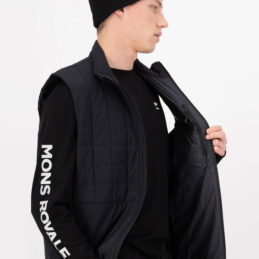 MONS ROYALE Canyon Merino Insulated Vest - Black