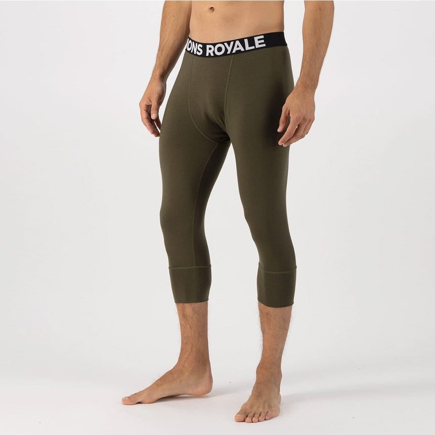 MONS ROYALE Cascade Merino 3/4 Legging - Dark Olive