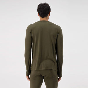 MONS ROYALE Cascade Merino Long Sleeve - Dark Olive