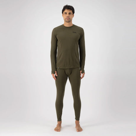 MONS ROYALE Cascade Merino Long Sleeve - Dark Olive