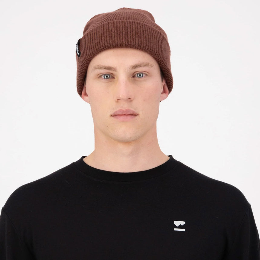 MONS ROYALE Chunky Logger Merino Beanie - Bark