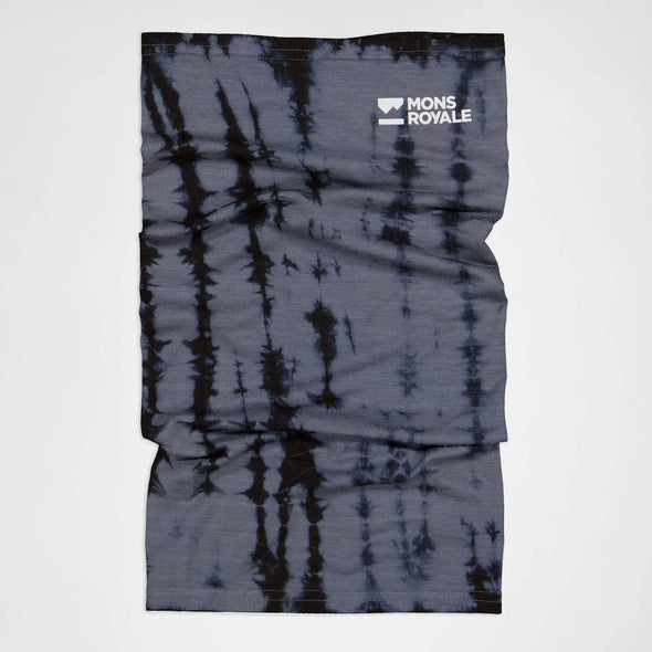 MONS ROYALE Daily Dose Merino Neckwarmer - Grey Tie Dye
