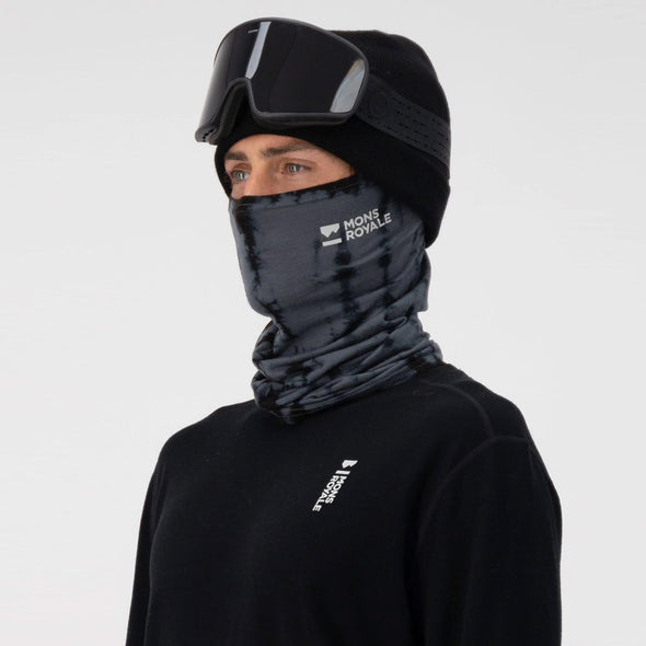 MONS ROYALE Daily Dose Merino Neckwarmer - Grey Tie Dye