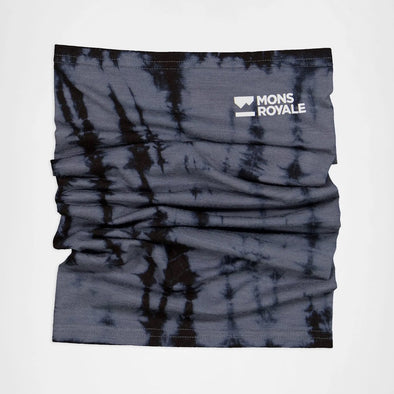 MONS ROYALE Daily Dose Merino Neckwarmer - Grey Tie Dye