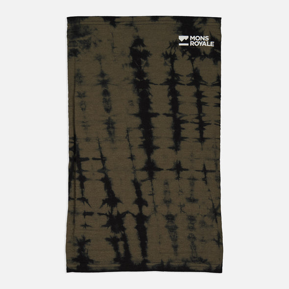 MONS ROYALE Daily Dose Neckwarmer - Olive Tie Dye